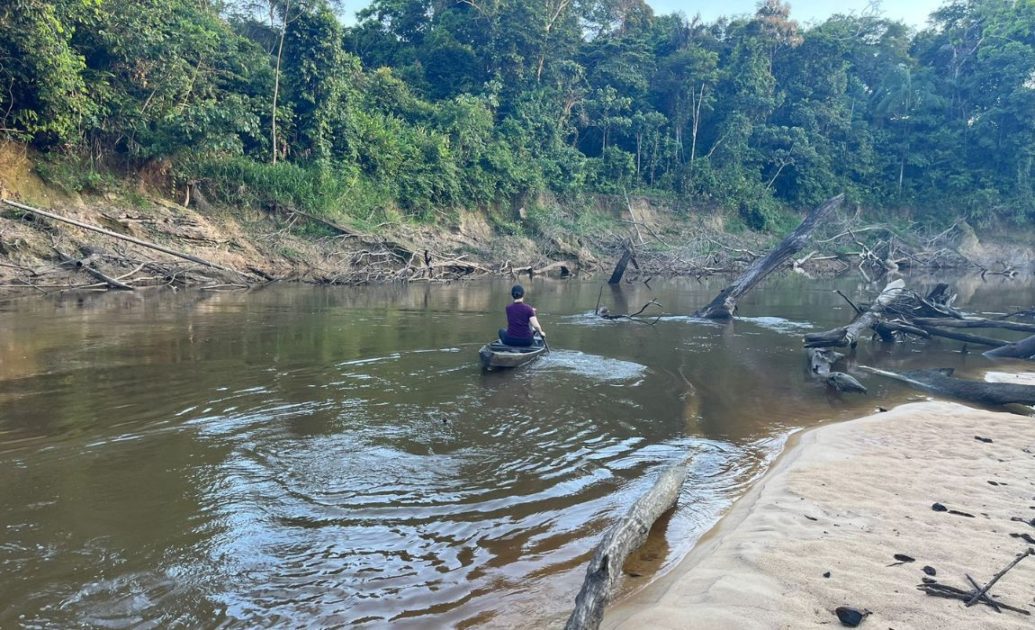 Amazon river canoe