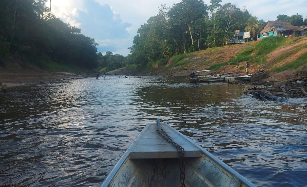 Amazon river small boat