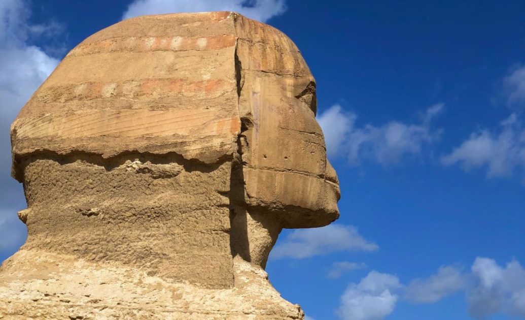 Sphinx in Egypt during daylight