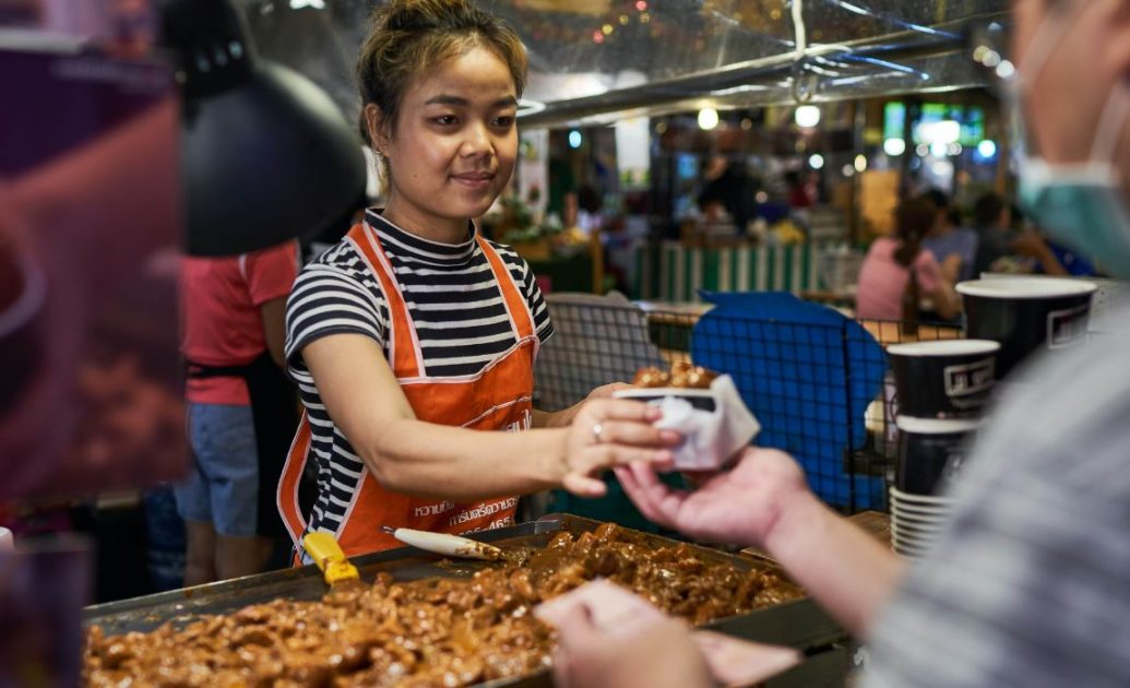 Stall selling food Chatuchak Weekend Market