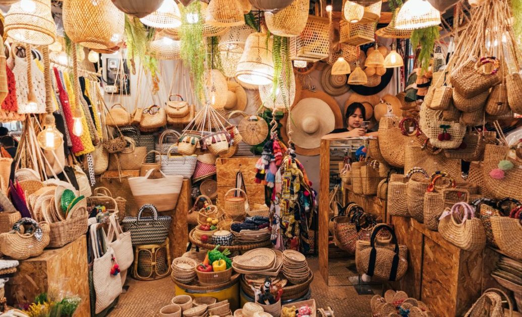 Stall with Hats at Chatuchak Weekend Market