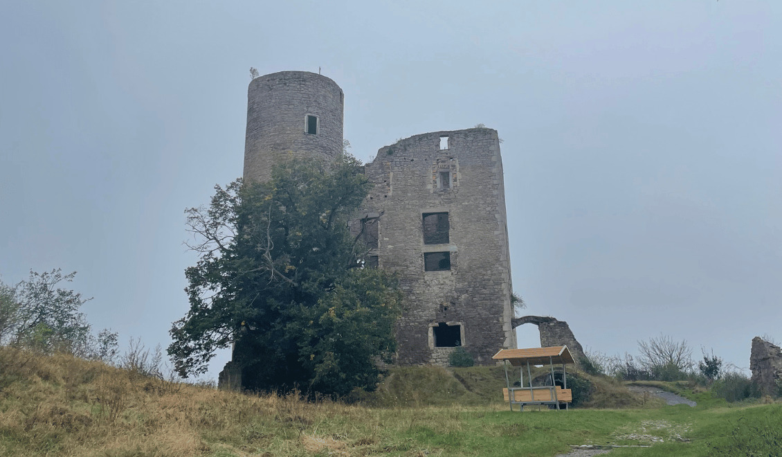 Hiking to Arnstein Castle in Germany