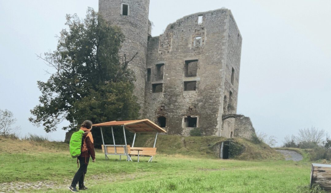 Hiking to Arnstein Castle in Germany